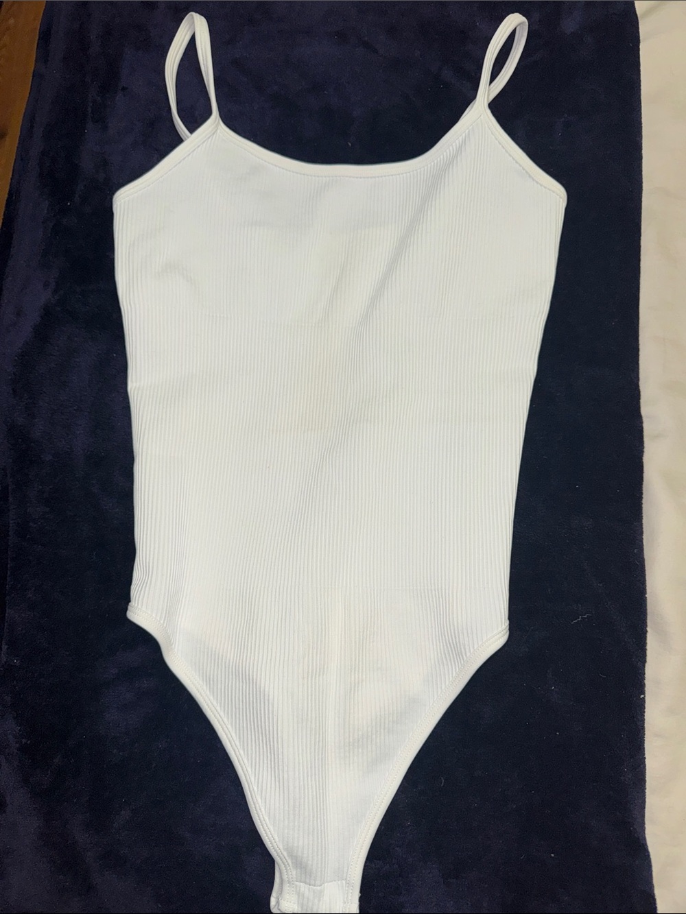 Classic Ribbed White One-Piece Bodysuit